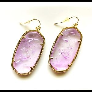 KENDRA SCOTT Earrings Amethyst in White Gold